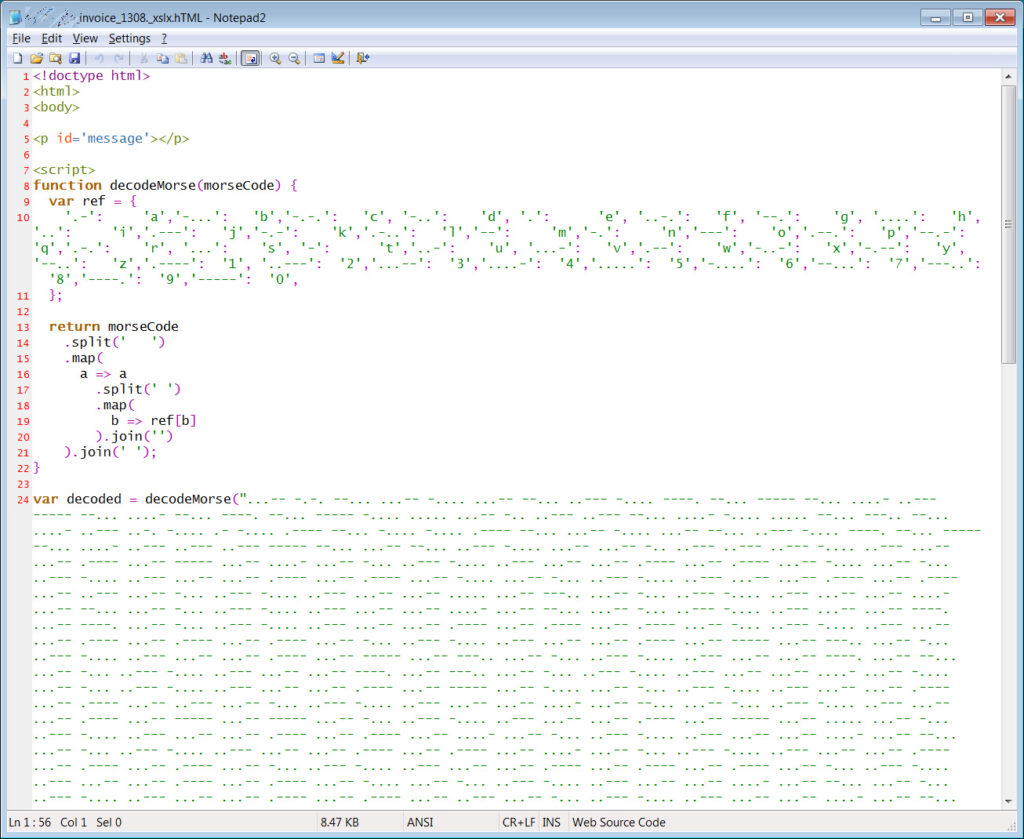 Morse Code HTML file